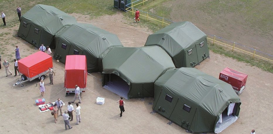 Медицинская палатка в качестве приемного покоя
