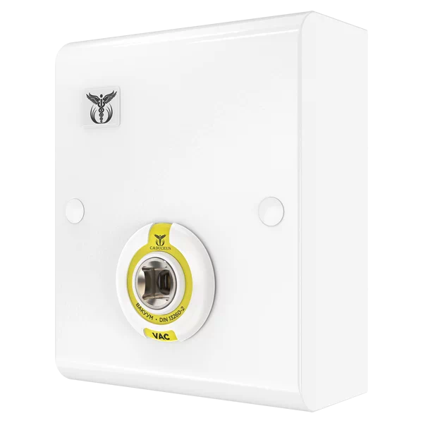 Wall-mounted medical console CADUCEUS CN5-1 with vacuum quick connector
