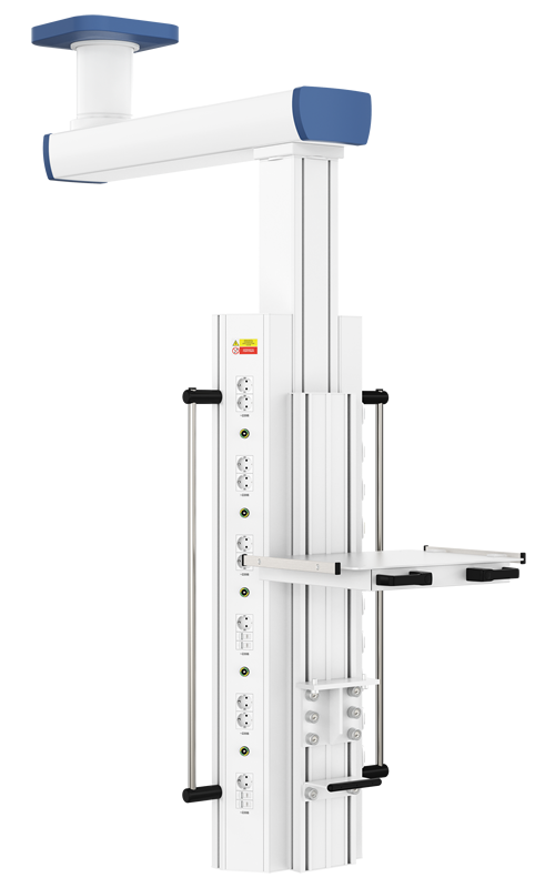 Потолочная одноплечевая медицинская консоль CADUCEUS C1-VE