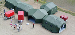 Medical tent as admissions